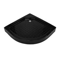Dušo padėklas OCEAN, 80 cm x 80 cm, Juodas (Black)
