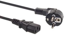 kabelis kompiuteriui c13 - Maclean Cable 3pin to Schuko Black 1.5m - 1 nuotrauka