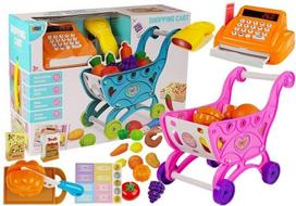 Lean Toys Žaislinis kasos aparatas su vežimėliu ir priedais 3+