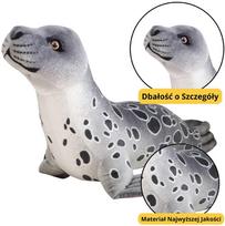 LEAN Toys Pliušinis ruonis, pilkas (Gray), 37 cm