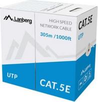 LANBERG LCU5-11CU-0305-S UTP solid cable CU cat. 5e 305m gray