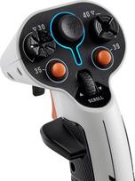 thrustmaster 1 - Thrustmaster Sol-R 1 Flightstick Juoda, Balta (PC) - 2 nuotrauka