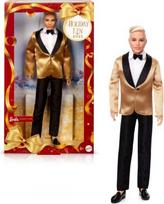 barbie kenas - Mattel Lėlė Barbie Ken Holiday kolekcijinė 2025 (JGK55) - 1 nuotrauka