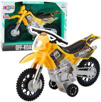 Lean Toys Krosinis motociklas su šviesomis ir garsais Geltonas (Yellow)