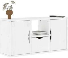 TV staliukas vidaXL ODDA, baltas (White), 79 cm x 24 cm x 40 cm