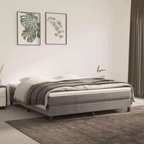 vidaXL Spyruoklinis čiužinys, 160x210x20 cm, šviesiai pilkas (Light Grey)
