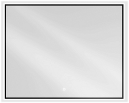 Veidrodis Mexen Erma, su apšvietimu, kabinamas, 100 cm x 80 cm, juodas (Black)