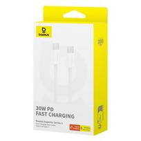 usb duomenu - Baseus Superior Series 2 USB-C į USB-C duomenų kabelis 30W 2m Baltas (White) - 6 nuotrauka