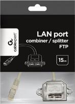 lan adapteris - Gembird Adapter RJ-45 / RJ-45 Black 0.15m - 5 nuotrauka