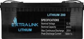 ExtraLink Akumuliatorius LiFePO4 200AH 12.8V BMS EX.30479