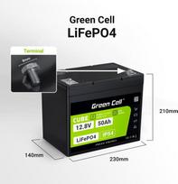 lifepo4 ups - Green Cell CUBE LiFePO4 12.8V 50Ah - 2 nuotrauka