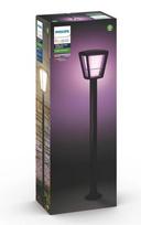 Stulpinis lauko šviestuvas Philips Econic Hue White and color ambiance, juodas