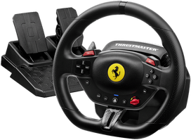 Thrustmaster T98-P Ferrari 296 GTB Vairas su Pedalais (Juodas/Black) PS4/PS5/PC