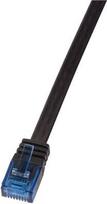 Logilink SlimLine Patch Cable Flat Cat.6 U/UTP 10m Black