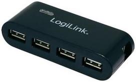Logilink USB Hub 4-Port USB 2.0 with power adapter Black