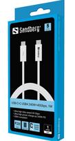 SANDBERG USB-C>C USB4 240W 40Gbps 1M | 136-56