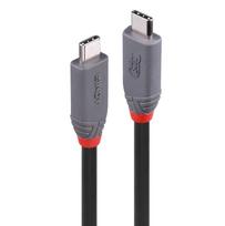 lindy anthra line - CABLE USB4 240W TYPE C 0.8M/40GBPS ANTHRA LINE 36956 LINDY - 1 nuotrauka