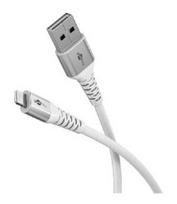 lightning usb a laidas - Goobay Lightning USB-A Supersoft Textile Cable with Metal Plugs | 74512 - 1 nuotrauka