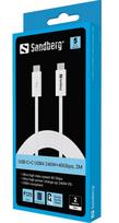 sandberg 136 - SANDBERG USB-C>C USB4 240W 40Gbps 2M | 136-57 - 1 nuotrauka