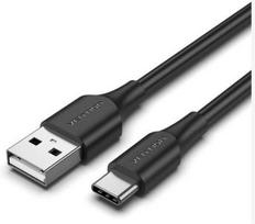 usb type c laidas 2 m - CABLE USB-C TO USB2.0/1.5M BLACK CTHBG VENTION - 1 nuotrauka
