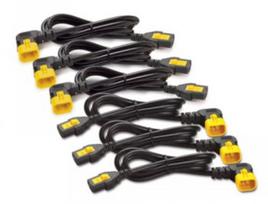 APC POWER CORD KIT (6 EA), LOCKING, C13 TO C14 (90 DEGREE), 0.6M | AP8702R-WW