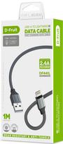 hdmi i c adapteris - D-Fruit cable USB-A - Lightning 1m (DF441L) | 50472 - 1 nuotrauka
