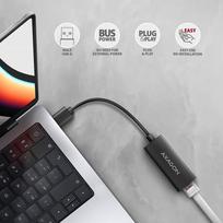 lan adapteris - AXAGON ADE-AR USB-A 3.2 Gen 1 - Gigabit Ethernet adapter, Realtek 8153, auto inst - 3 nuotrauka
