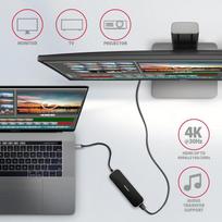 usb c 100w laidas - Axagon Multi port USB 3.2 Gen 1 hub. HDMI, four USB-A outputs and Power Delivery. Kabel USB-C 20cm. | HMC-6H4A - 4 nuotrauka