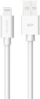 apple laidas lightning - Silicon Power cable USB - Lightning Boost Link 1m, white | SP1M0ASYLK15AL1W - 1 nuotrauka