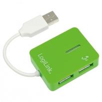 Pirkti Logilink Smile USB 2.0 Hub 4-port Green - Photo 1