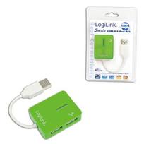 Pirkti Logilink Smile USB 2.0 Hub 4-port Green - Photo 3