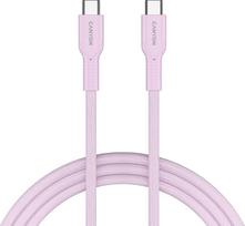 usb c laidas 60w - CANYON cable OnWire 60CL C-C 60W COLOR Braided 1m Pink | CND-CCAP60AB10PK - 1 nuotrauka