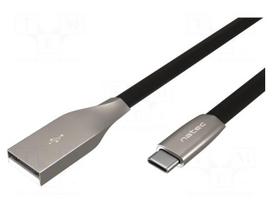 laidas usb a usb c 1m - NATEC Cable USB-C/A 2.0 1m prati 1m | NKA-1954 - 1 nuotrauka