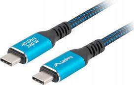LANBERG cable USB-C M/M 4.0 1m 240W 8K | CA-CMCM-45CU-0010-BK