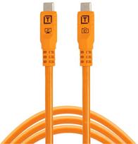 tetherpro usb c - Tether Tools cable USB-C - USB-C TetherPro Optima 10G 3m, orange | CUC10G2-ORG - 1 nuotrauka