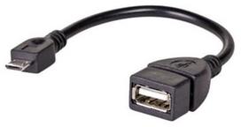 Akyga Adapter USB / Micro USB Black 0.15m