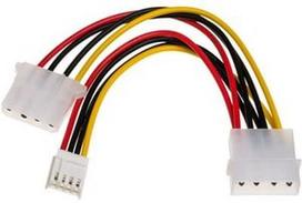Akyga Adapter Molex x2 / Mini Molex 0.15m