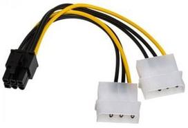 Akyga Adapter Molex x2 / PCIe 0.15m
