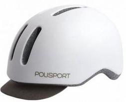 dviratininko salmas - Polisport Commuter White 54-58cm - 1 nuotrauka