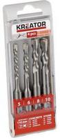 Kreator SDS Concrete Drill Set 5, 6, 8, 10x110mm 4PCS