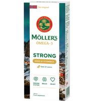MOLLER'S OMEGA-3 STRONG VITAMIN D, citrinų skonio, 250 ml