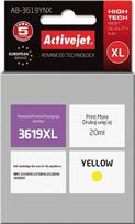 Rašalinio spausdintuvo kasetė ActiveJet Cartridge AB-3619YNX For Brother Black 20ml Yellow