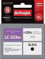 Rašalinio spausdintuvo kasetė ActiveJet Cartridge AB-223BN For Brother 16ml Black