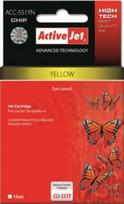 spausdintuvo canon kasetes - Rašalinio spausdintuvo kasetė ActiveJet ACC-551YN Cartridge 10ml Yellow - 1 nuotrauka