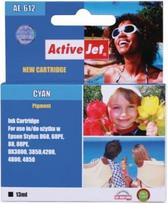 Rašalinio spausdintuvo kasetė ActiveJet AE-612 Cartridge Cyan