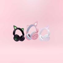 belaides ausines - Razer Headset | Kraken Kitty V3 Pro | Wireless/Wired | Over-Ear | Wireless | Quartz | RZ04-05170200-R3M1 - 1 nuotrauka