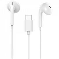 garso ausines - CANYON headphones SEP-6 TYPE-C HiRes sound White | CNS-CEP6W - 1 nuotrauka