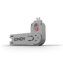 laidai kabeliai jungtys - Lindy Schlüssel für USB jungtis Schloss grün - 4 nuotrauka