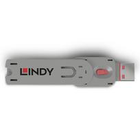laidai kabeliai jungtys - Lindy Schlüssel für USB jungtis Schloss grün - 5 nuotrauka