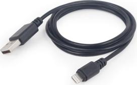 8 pin kabelis - Gembird Cable USB to Apple Lightning Black 1m - 3 nuotrauka